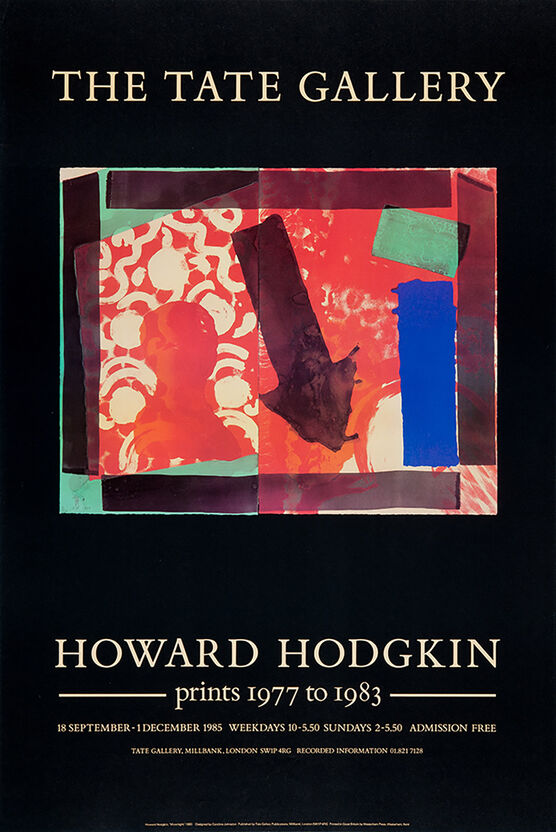 Howard Hodgkin Prints 1977-1983 exhibition poster