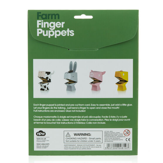 Farm finger puppet
