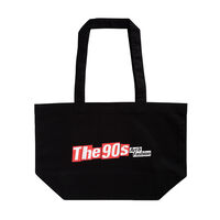 The 90s: Art & Fashion large black tote bag