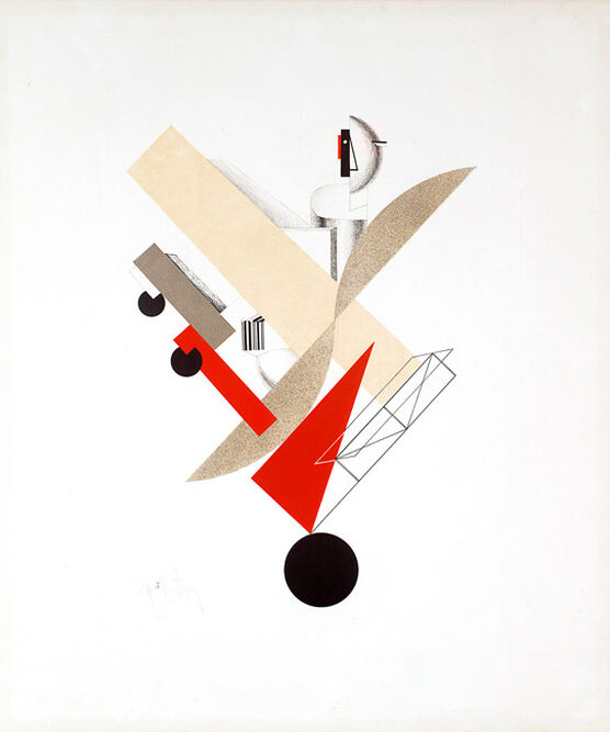 Lissitzky: 5. Globetrotter (in Time), from Figurines