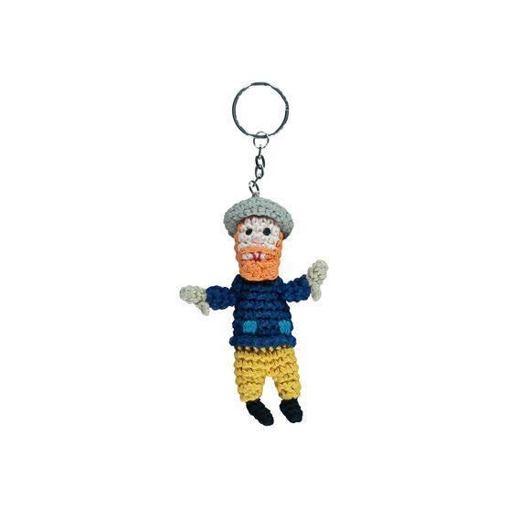 Van Gogh crochet keyring