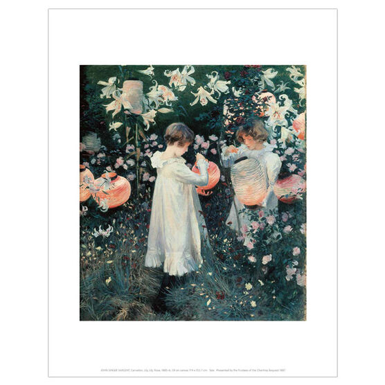 Sargent Carnation, Lily, Lily, Rose (mini print)