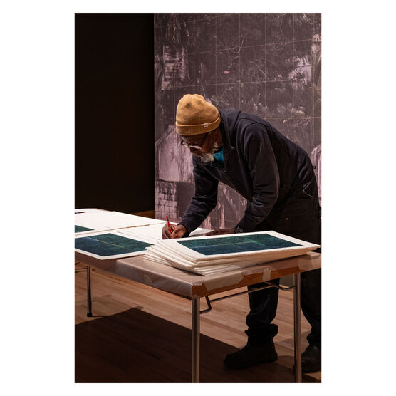 Hurvin Anderson, The Raft, 2026