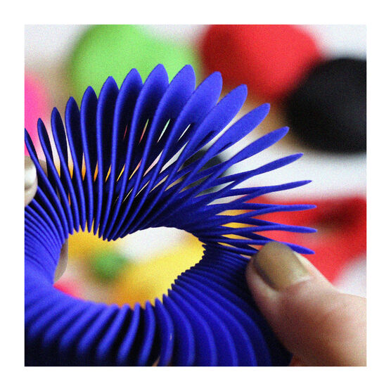 Blue Helix 3D printed bracelet