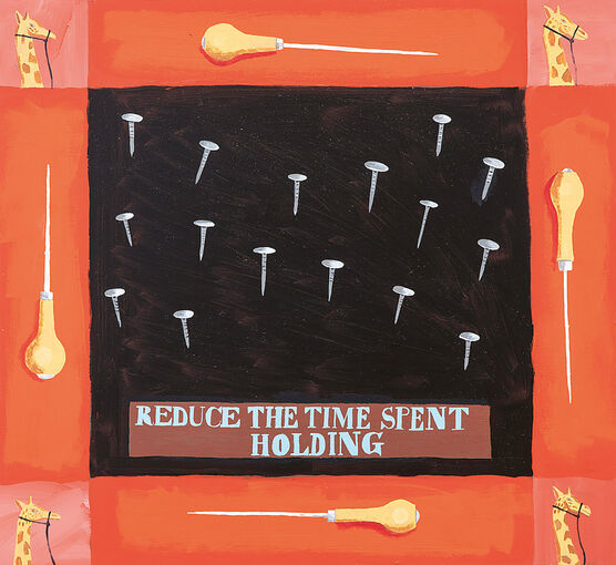 Lubaina Himid: Metal Handkerchief - Nail/Bradawl