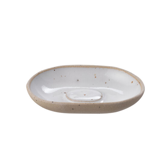 White ceramic soap dish