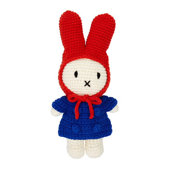 Miffy crochet toy with red hat