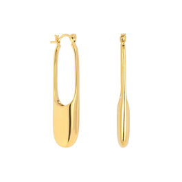 Minimalist gold hoop earrings
