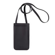 Recycled leather crossbody phone holder