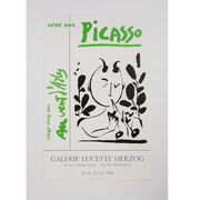 Cent Ans Picasso Galerie Lucette Herzog, 1981 rare vintage poster