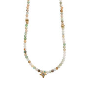 Blue stone star necklace