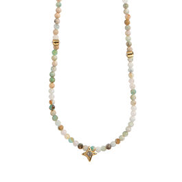 Blue stone star necklace