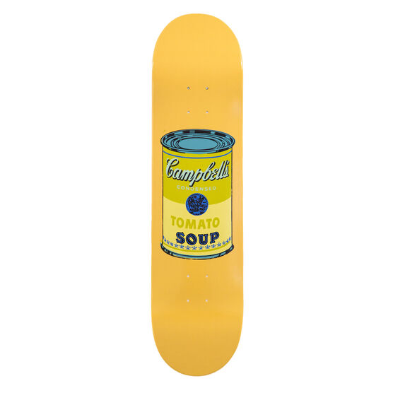 Warhol: Campbell's Soup Can skateboard - yellow
