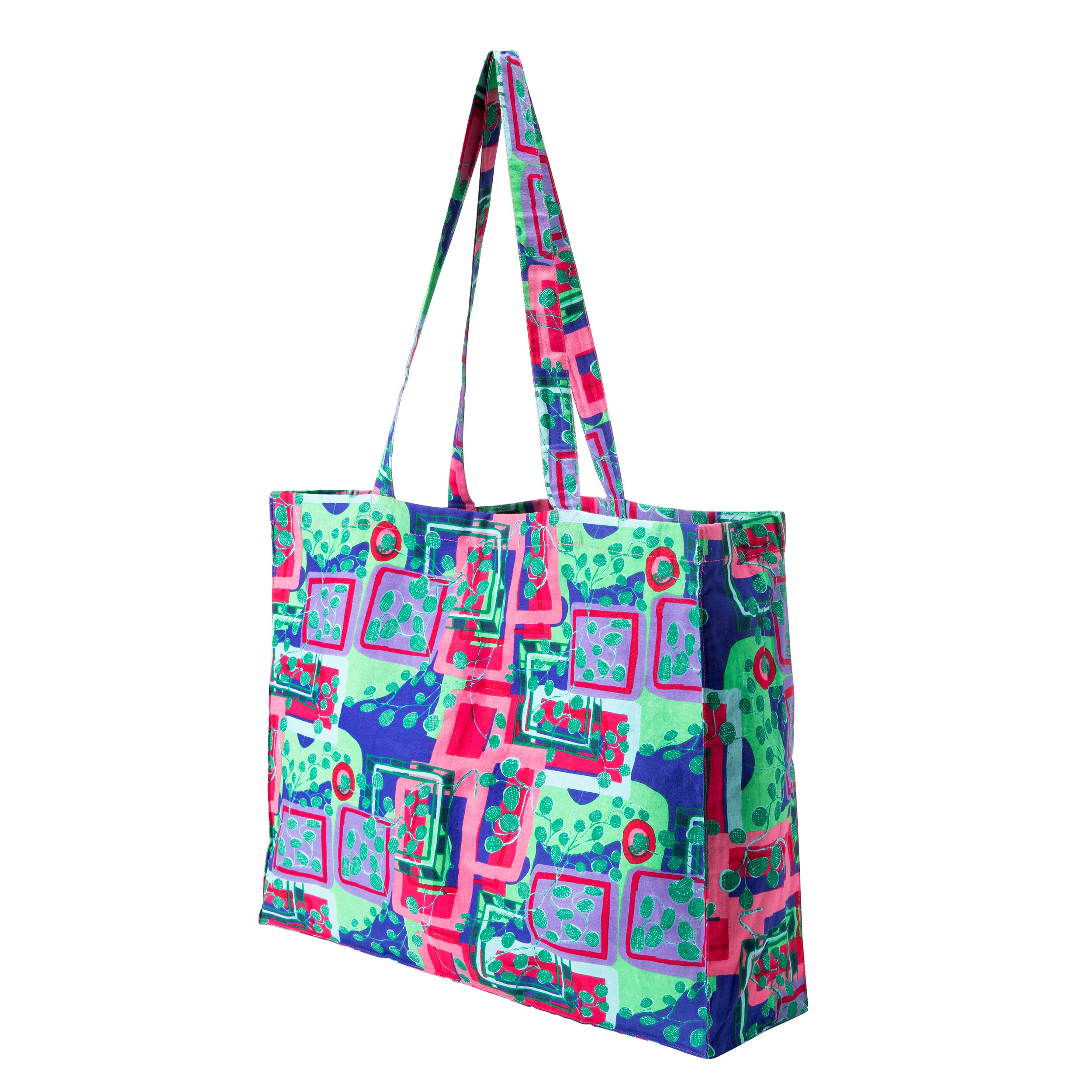 Pink large shop tote bag