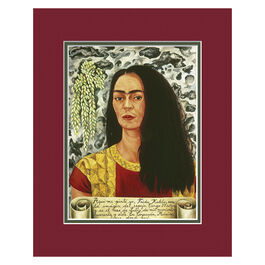Frida Kahlo Self-Portrait with Loose Hair mounted print