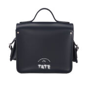 Navy leather Cambridge camera bag