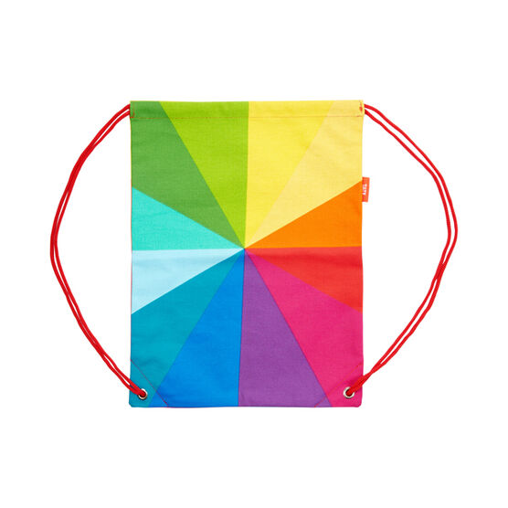 Colour wheel drawstring bag