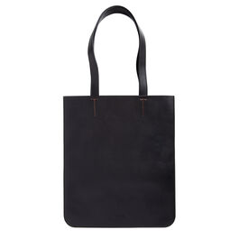 Recycled leather and purple Tate banner tote bag