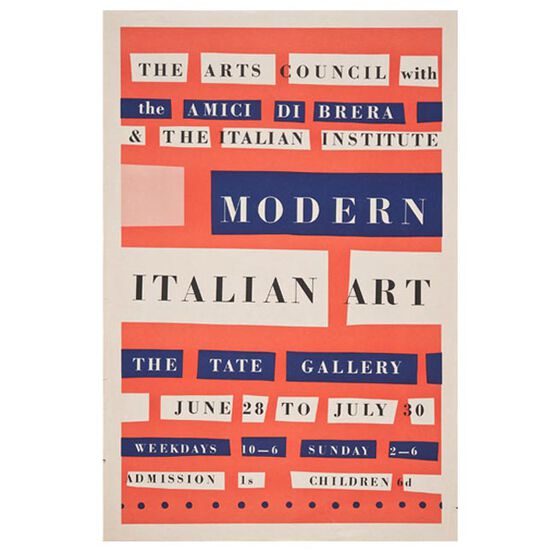 Modern Italian Art vintage poster