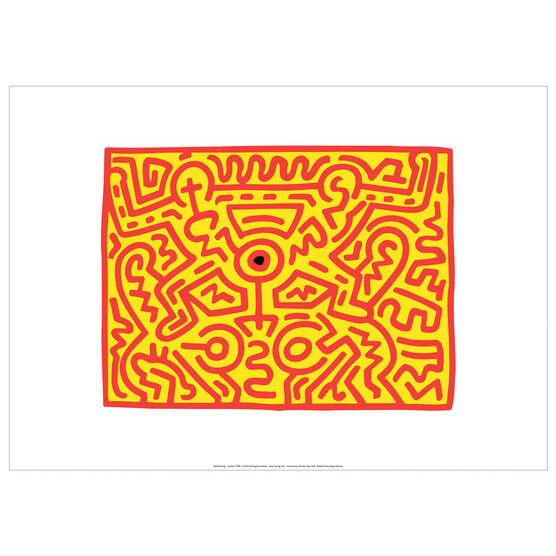 Keith Haring: Growing 3 exhibition poster