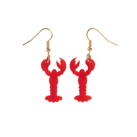 Red lobster earrings