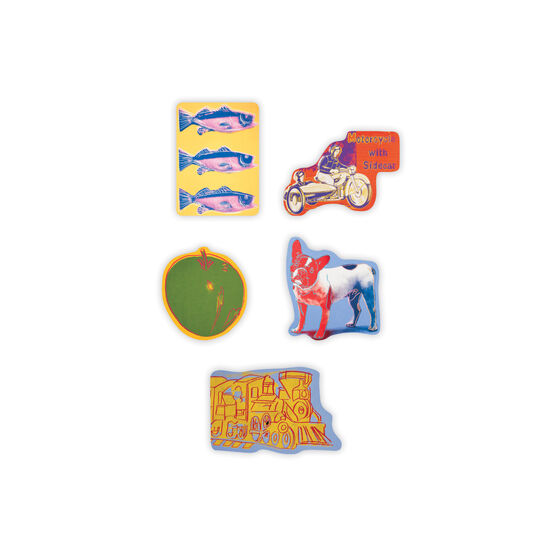 Andy Warhol wooden magnet set