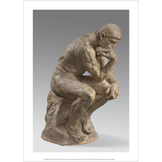 Auguste Rodin The Thinker exhibition poster