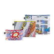 Roy Lichtenstein set of 3 zip pockets