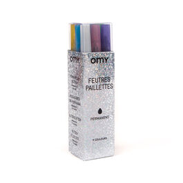Glitter marker pens