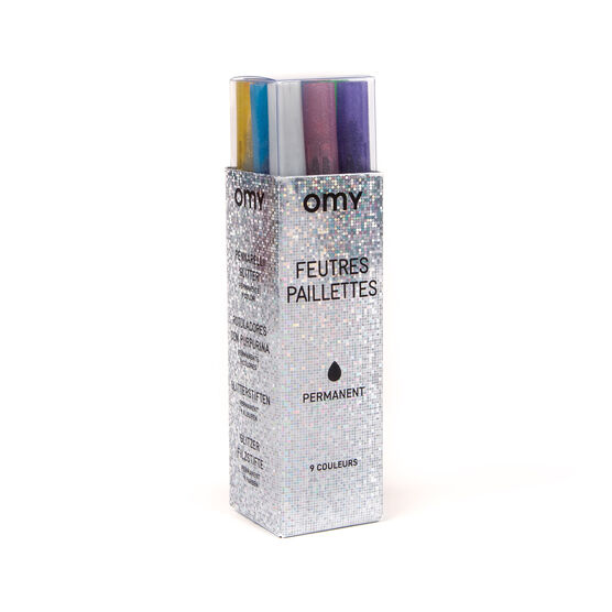 Glitter marker pens