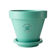 Mint Ocean Plastic plant pot