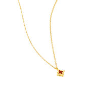 Star mulberry gold necklace