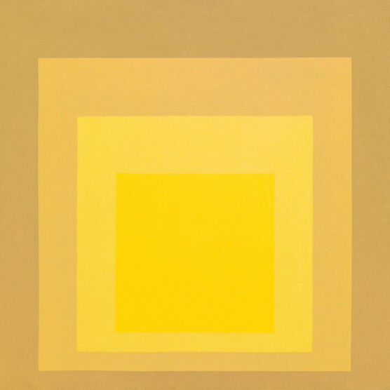 Josef Albers: Study for Homage to the Square: Departing in Yellow