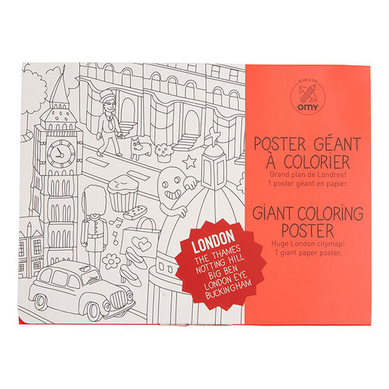 Colour in London wall poster