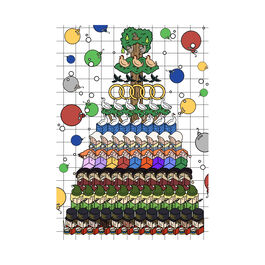 Jason Saffer: 12 Days of Oh Yesmas! Christmas cards (pack of 6)