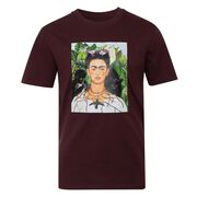 Frida Kahlo Self Portrait maroon T-shirt