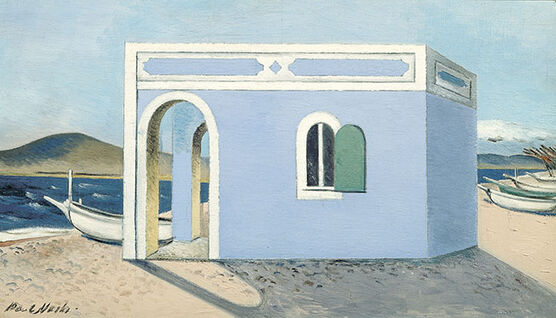 Nash: Blue House on the Shore
