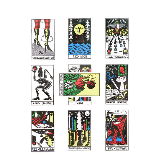 Autonomic tarot card deck