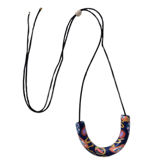 Lapis Rock Candy inlay necklace