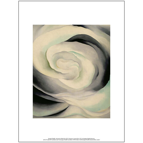 Georgia O'Keeffe Abstraction White Rose (exhibition print)