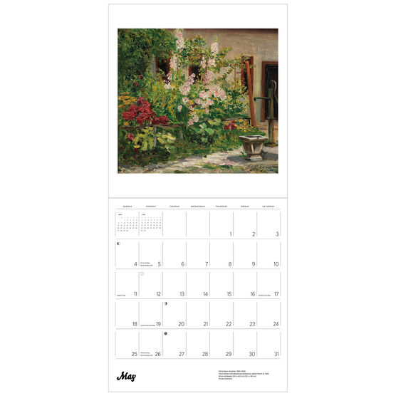 Gardens of the Impressionists 2025 wall calendar