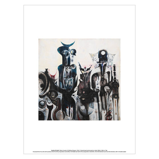 Ibrahim El-Salahi Reborn Sounds of Childhood Dreams I art print