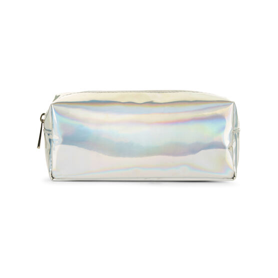Iridescent zip pouch