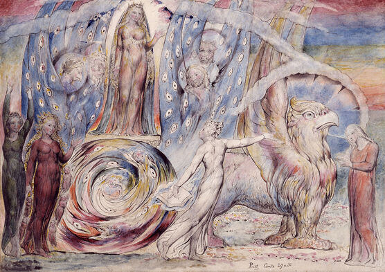 William Blake: Beatrice Addressing Dante from the Car