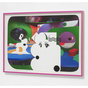 Ad Minoliti, Biósfera Peluche, 2023 framed