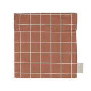 Gridded terracotta sandwich bag