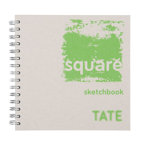 Green hardback square sketchbook