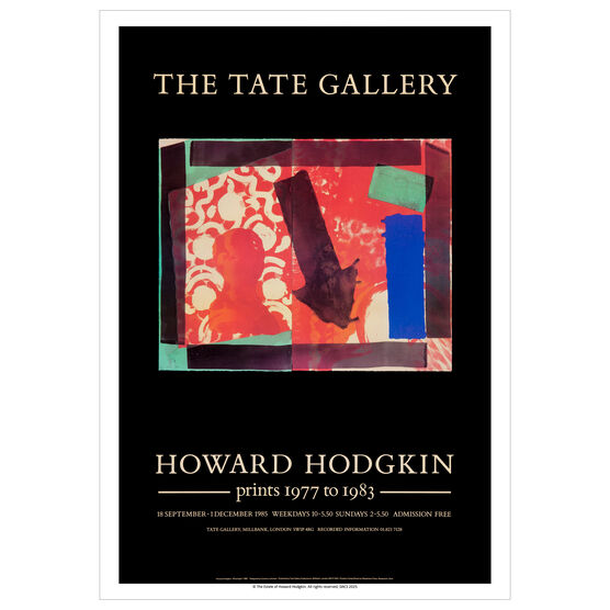 Howard Hodgkin 1985 vintage exhibition poster