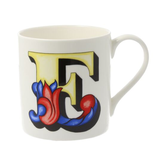 Alphabet of art mug - E