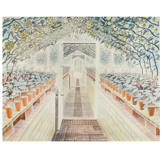 Ravilious The Greenhouse: Cyclamen and Tomatoes (unframed print)